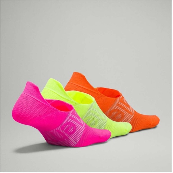 Lot of 2 Lululemon Power Stride No-Show Sock with Active Grip 3 Pack - Picture 2 of 7